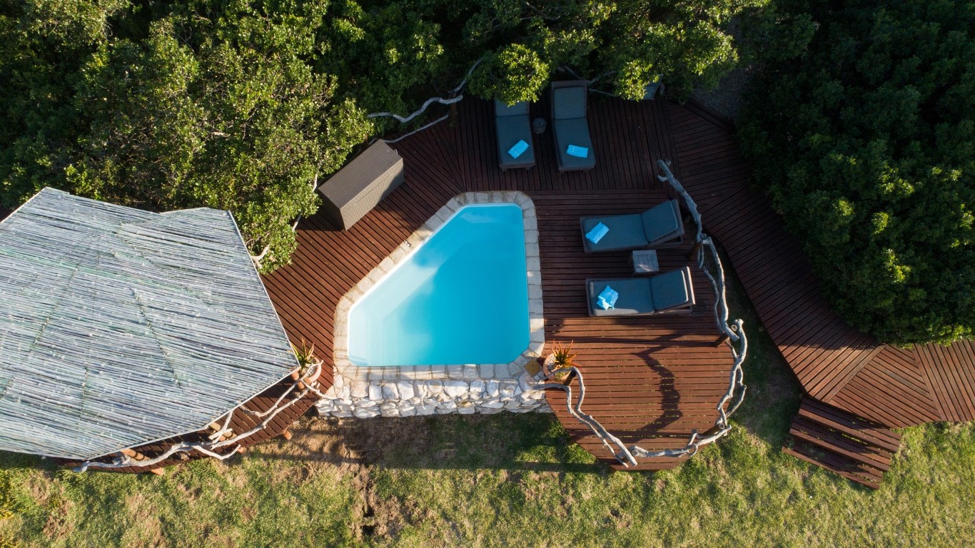 Swimming pool from above